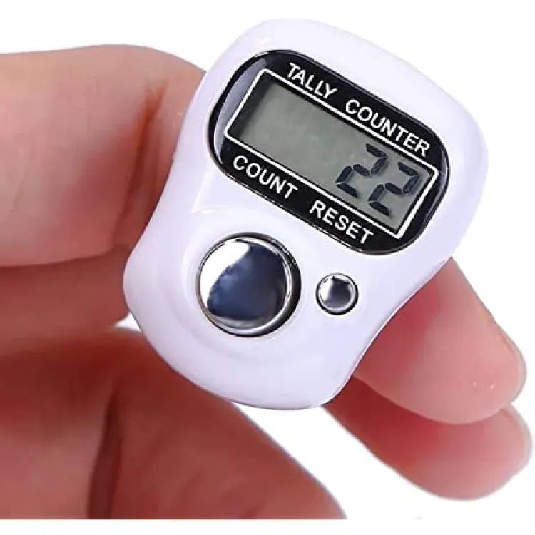 5 Digital Electronic LCD Tasbih Finger Tally Counter Islamic Zikr Islam  Muslim Hand Ring Counters Multi Color Mini Held Case Resettable Mechanical