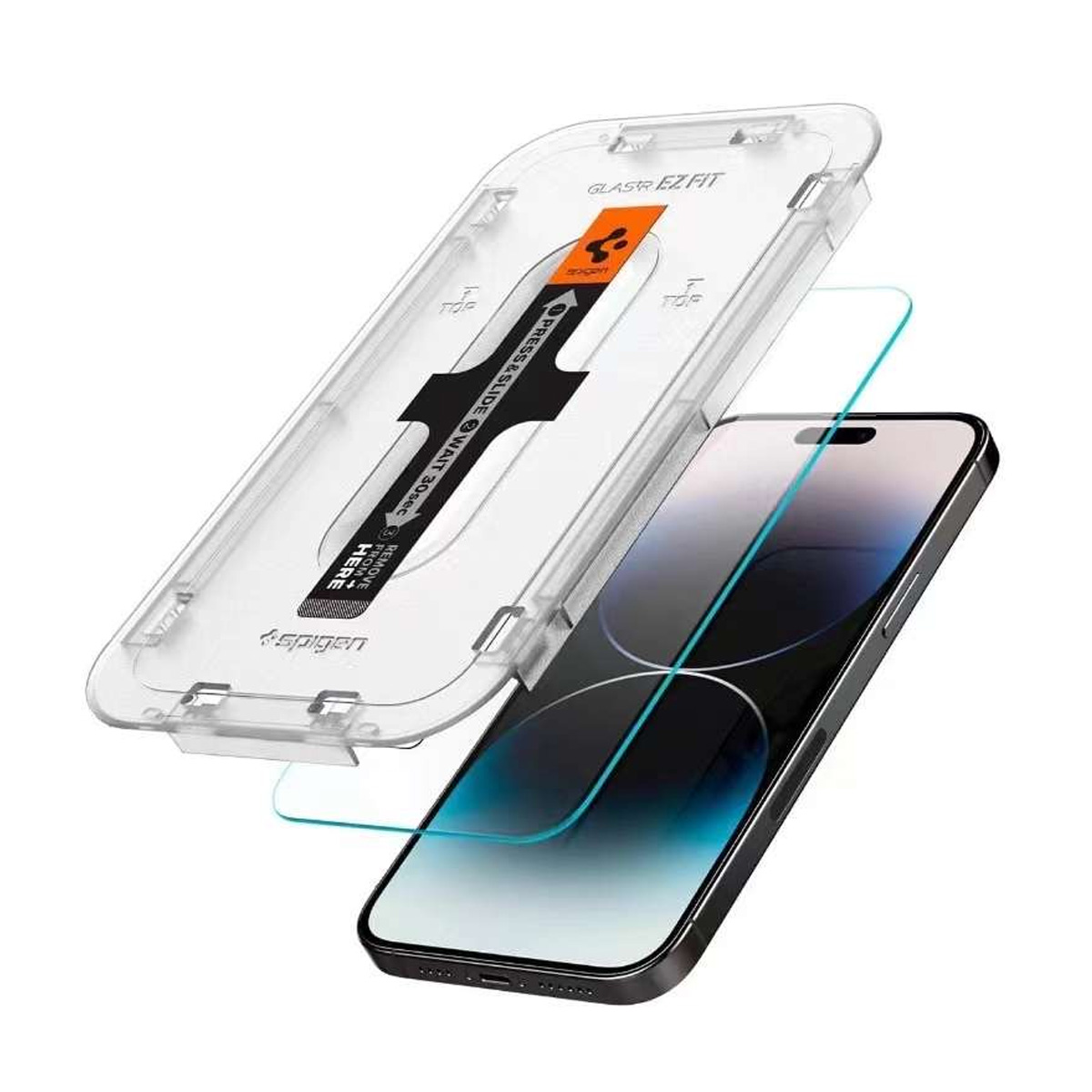 Spigen Tempered Glass Screen Protector for iPhone 15 Series. 
