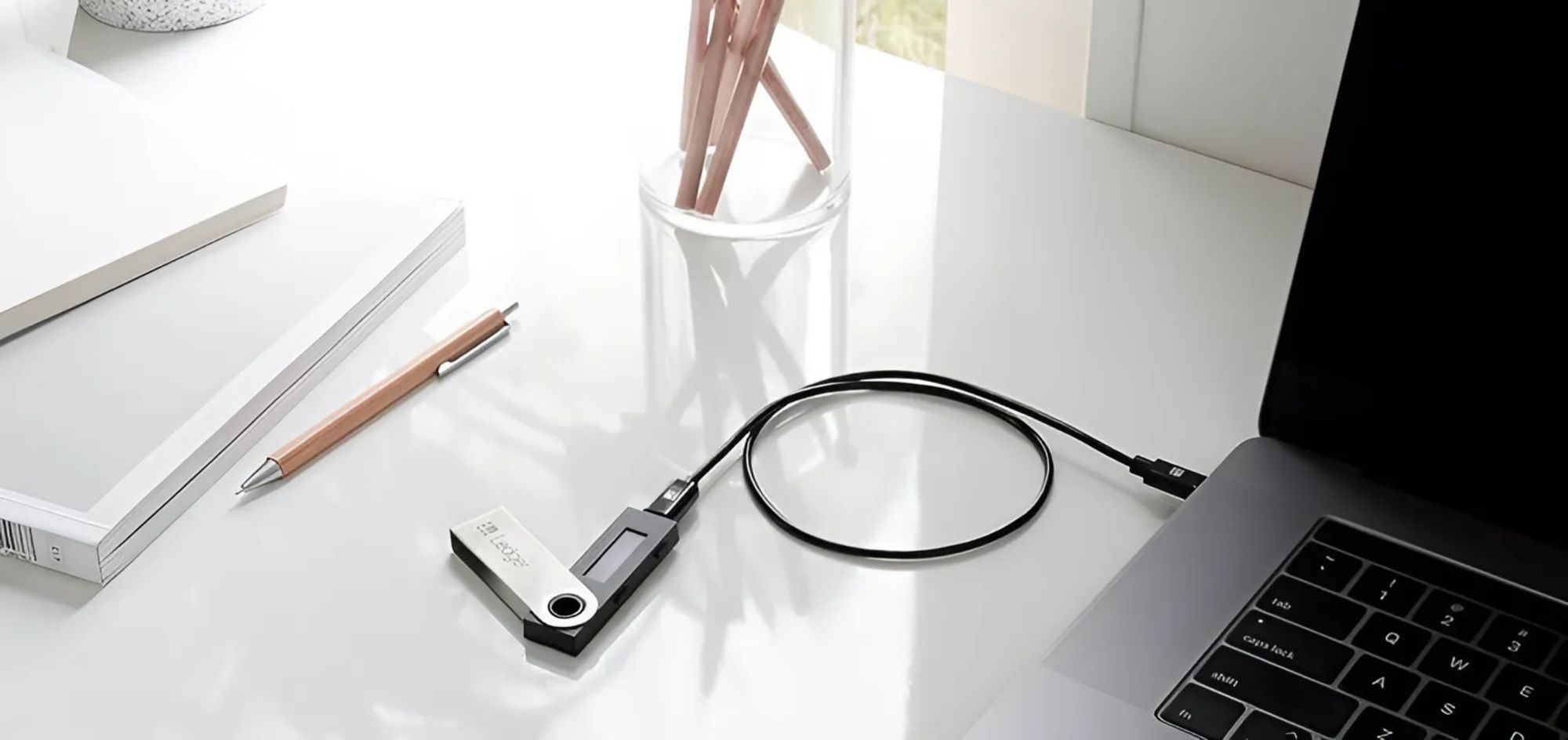 Ledger Nano S Plus Hardware wallet. 