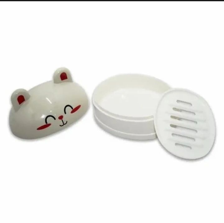 Kitty Cartoon Soap Case (Random Colour). 