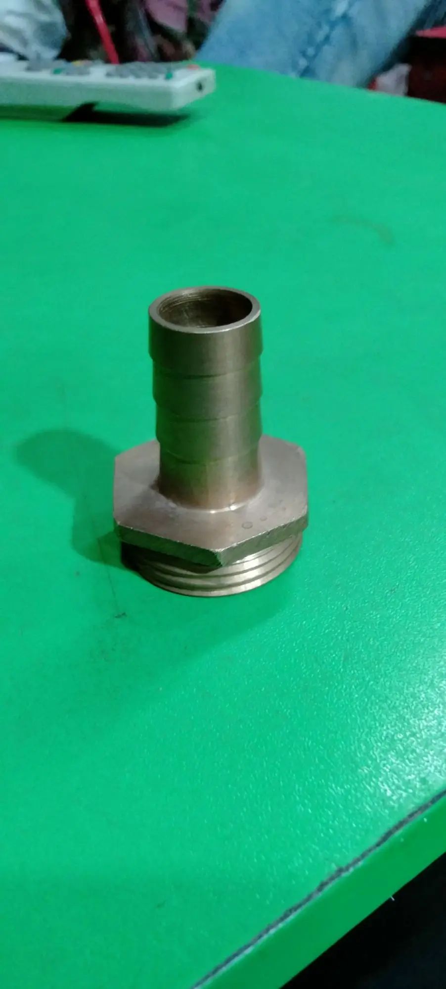 Brass hose Nipple 1" thared * and 1/2" hose 16mm. 