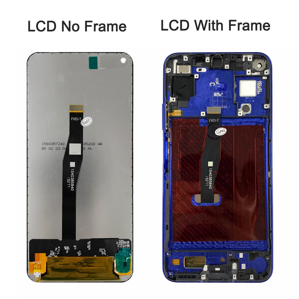 6.26''For HUAWEI Nova 5T For Honor 20 YAL-L21 L61 L71 L61D LCD Display Touch Screen Digitizer Assembly Replacement. 