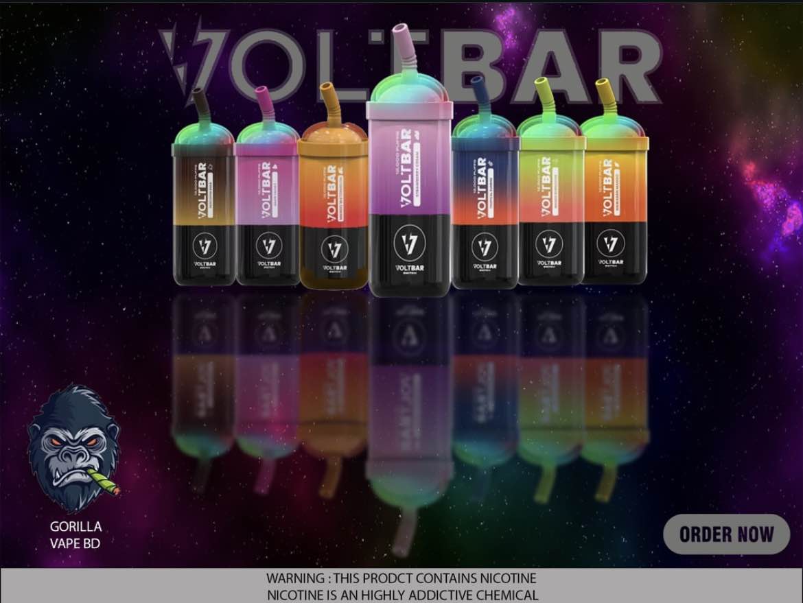 Voltbar switch 12000 puff (full kit) - swipe right for flavour experience. 