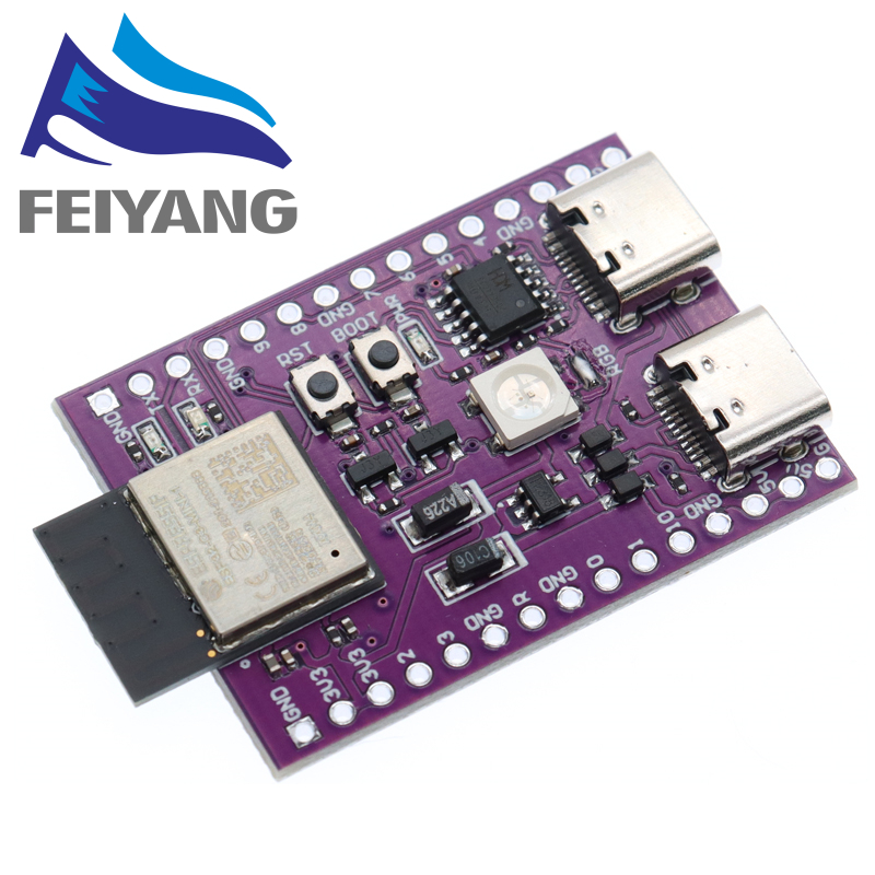 ESP32 ESP32-C3 AI-C3 ESP32-C3-DevKitM-1 ESP32-C3-MINI-1 AI-S3 ESP32-S3 N16R8 ESP32-S3-DevKit C Dual Type-C USB development board. 