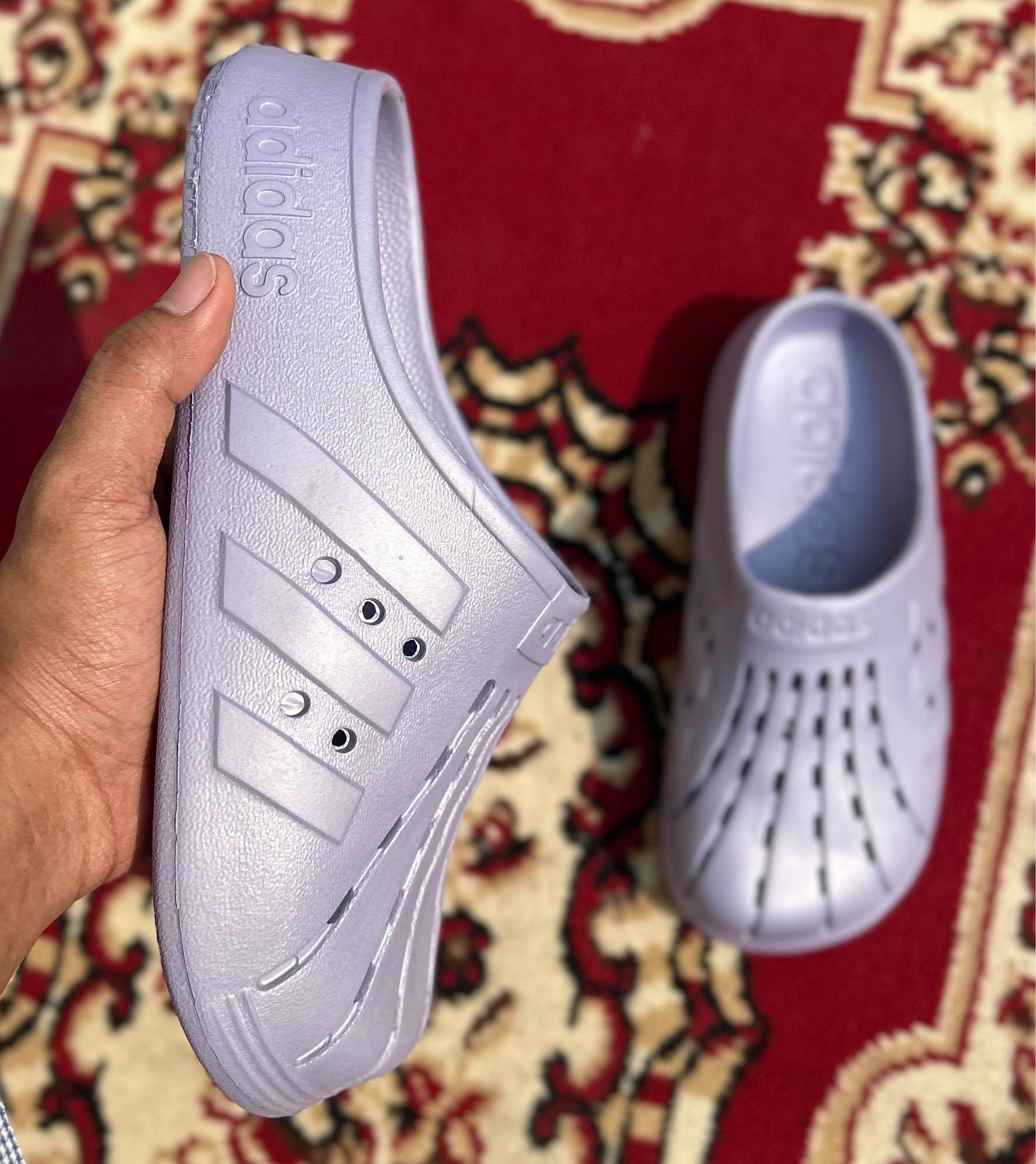 New Comfortable Adilette Clogs Slip-on Crocs Shoes Sandals for Men. 