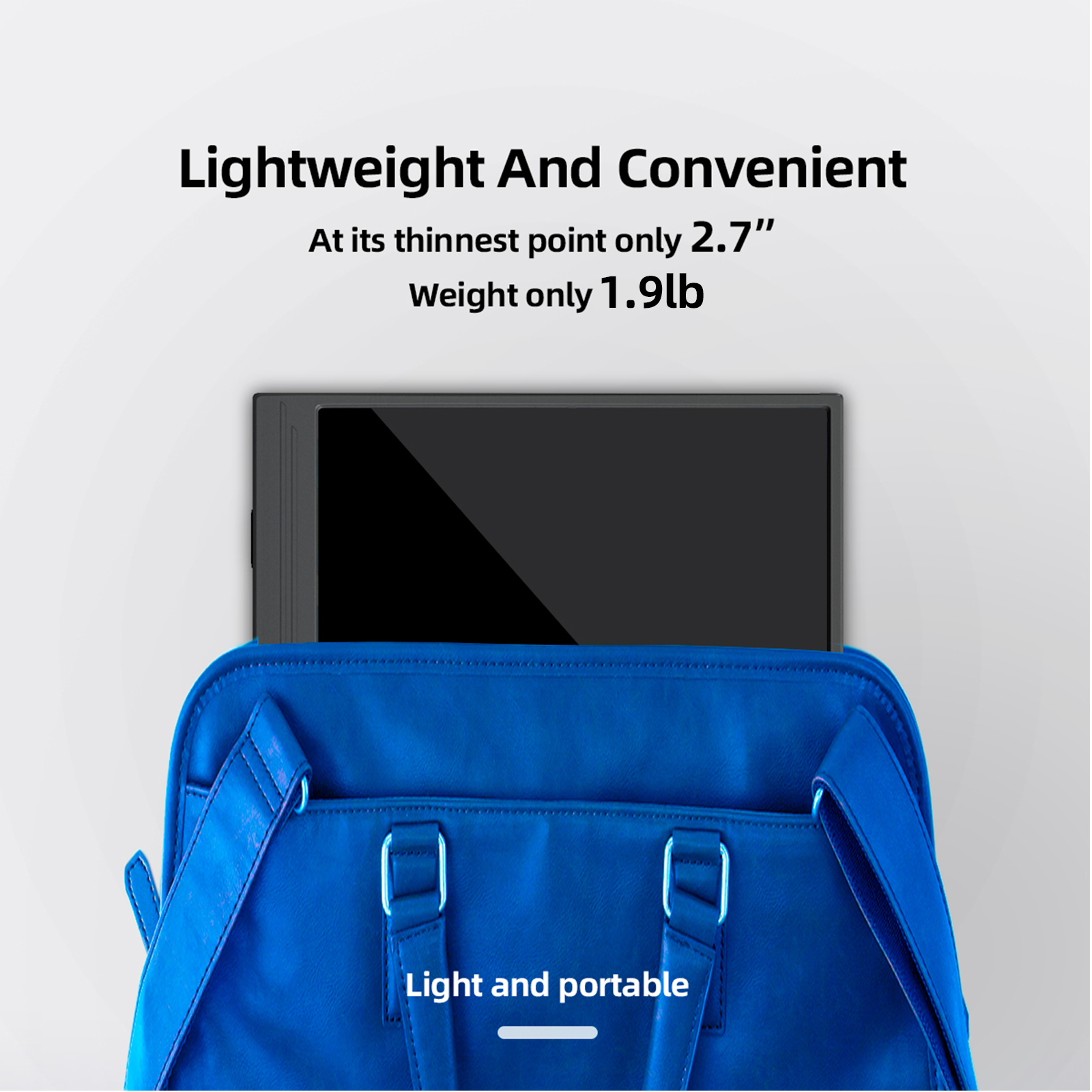 14-inch 1920*1080 Portable Monitor 400cd / m² 60HZ 16: 9 For Laptop XBox PS4 / 5 Switch  Cell  Phone  Computer Extension Office. 