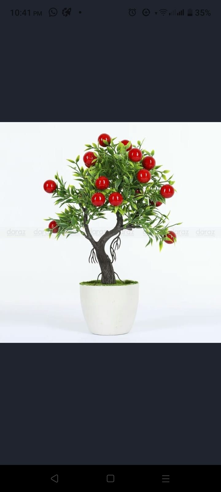 Artificial Plastic Plant Real Looking Fruit Bonsai -With Tob - Home Decoration Item