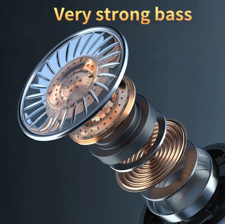M10 TWS Earphones - 9D Stereo, LED Digital Display, Touch Control, CVC 8.0 Noise Reduction Technology with 2000mAh Mini Power Bank Charging Box - Bluetooth Headphones. 