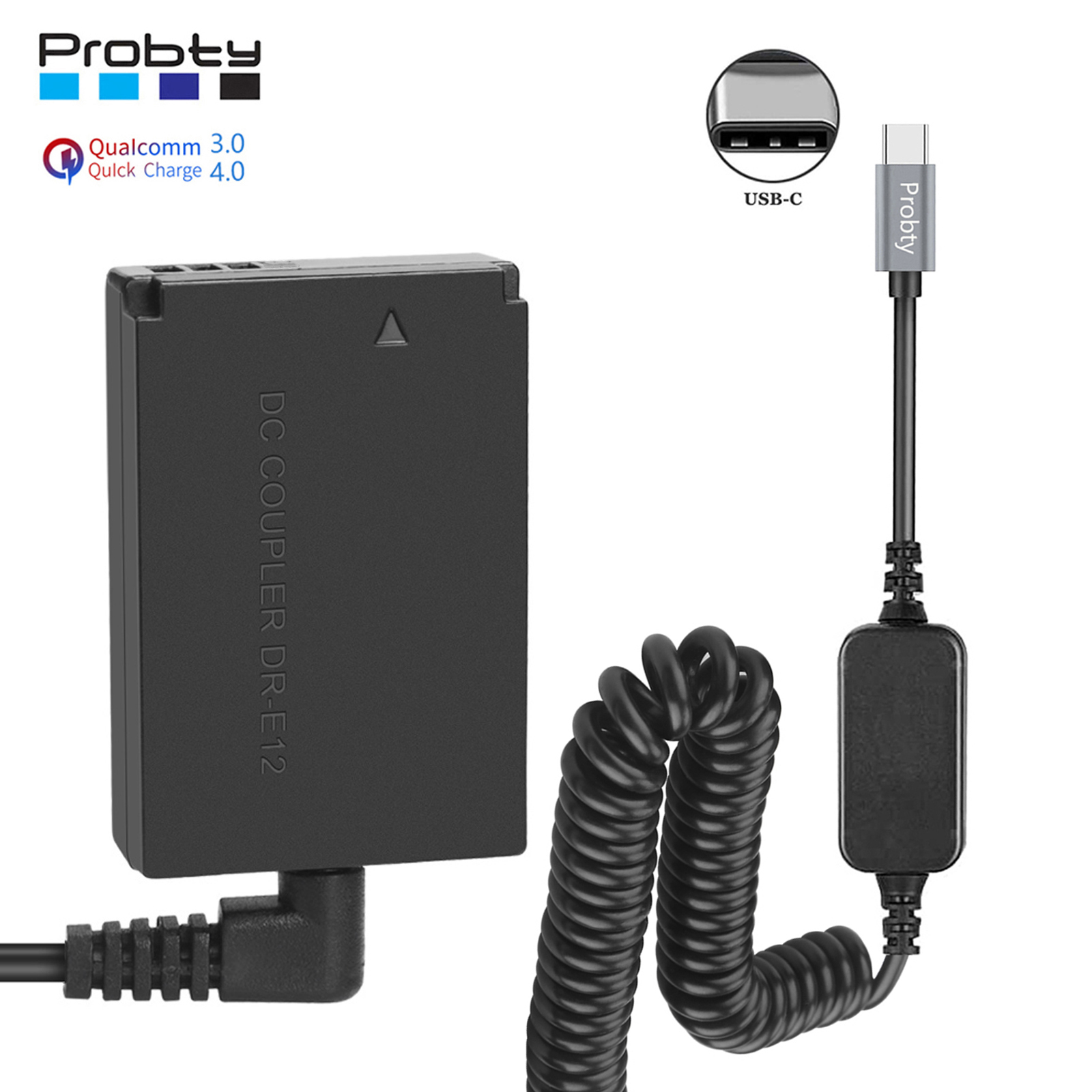 LP-E12 LPE12 ACK-E12 USB TYPE-C Cable Dummy Battery DR-E12 PD Adapter for Canon EOS M2 M10 M50 M100 M200 Cameras