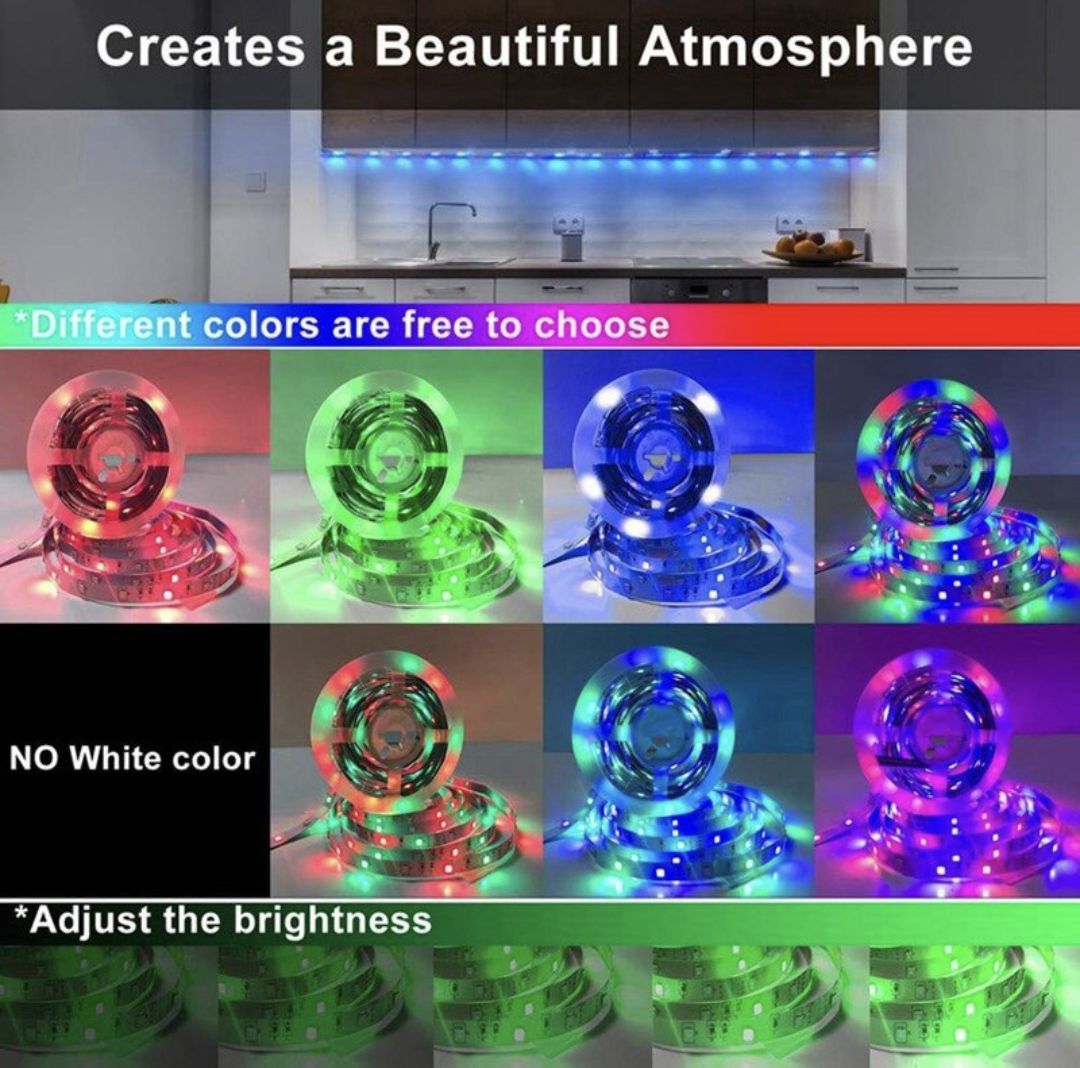 5V USB LED ambient RGB Light for TV/Monitor (5m) App Control. 