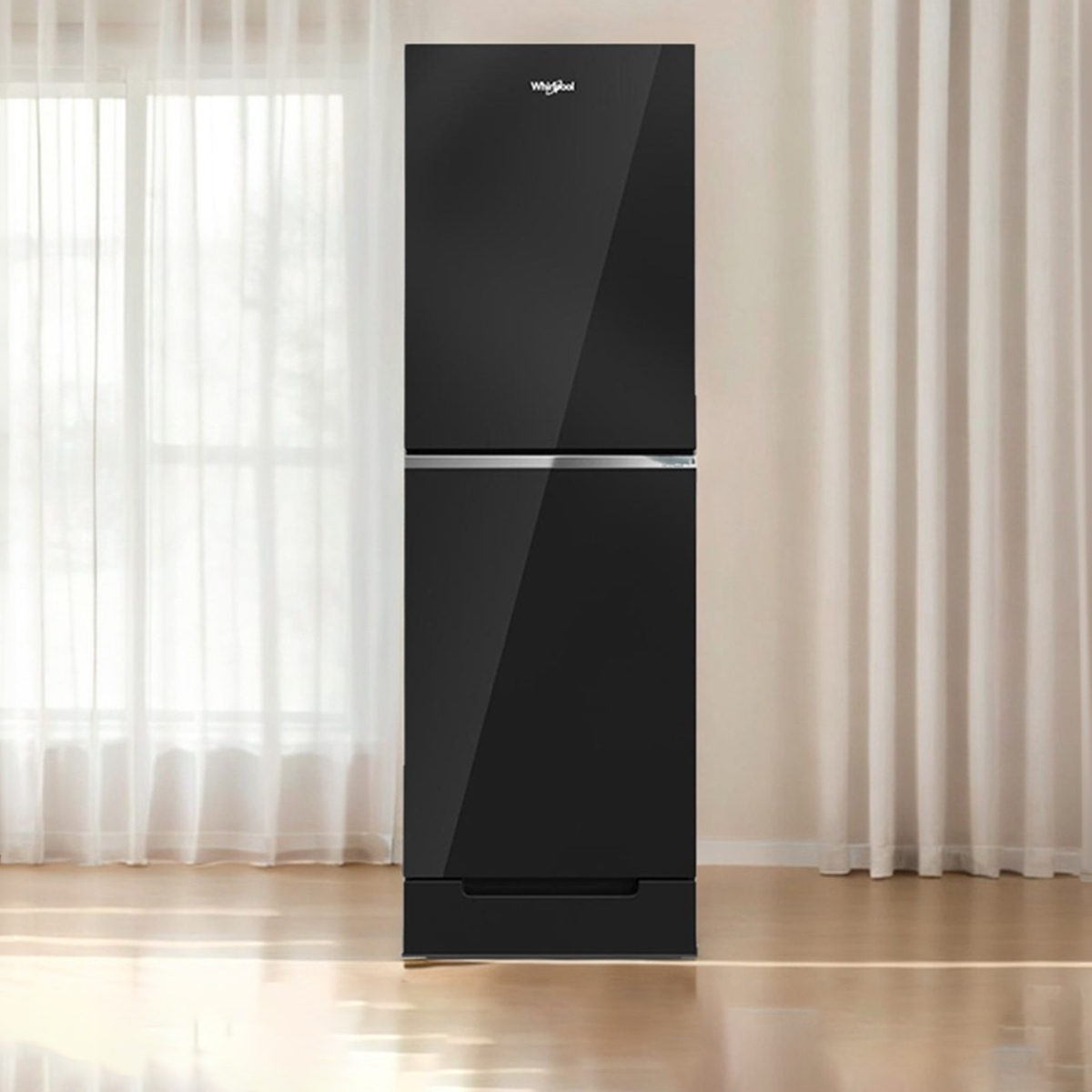 Whirlpool 257 Liter Fresh Magic Pro Crystal Black Refrigerator with official warranty