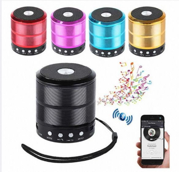 WS 887 Wireless Bluetooth Speaker TF USB FM AUX Portable Music Mini Speaker