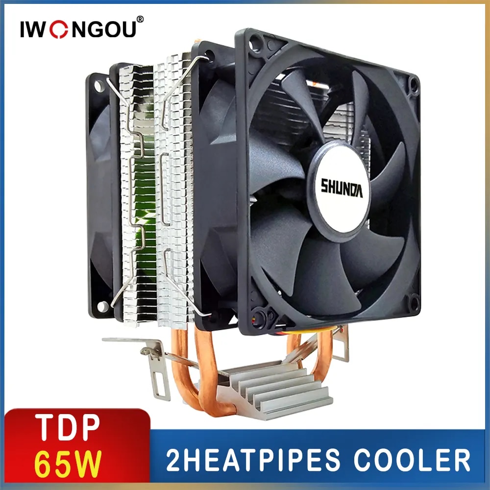 Cpu Cooler 2011 2 Heat Pipes Processor Cooler X99 For Intel AMD RGB Air Cooler Cpu Cooling Fan. 