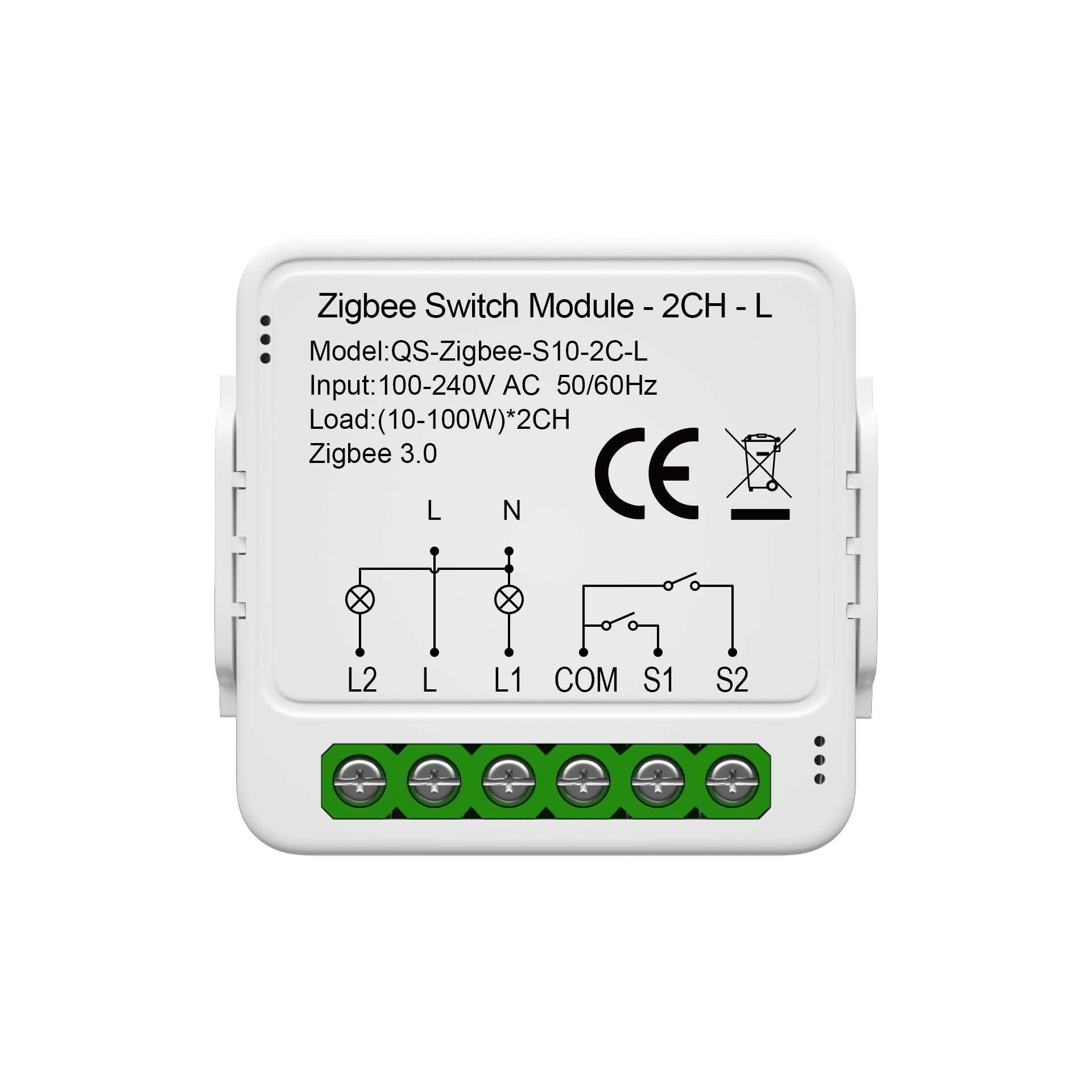 Tuya Zigbee Smart Mini Switch Module - No Neutral Wire Required1/2/3 ...