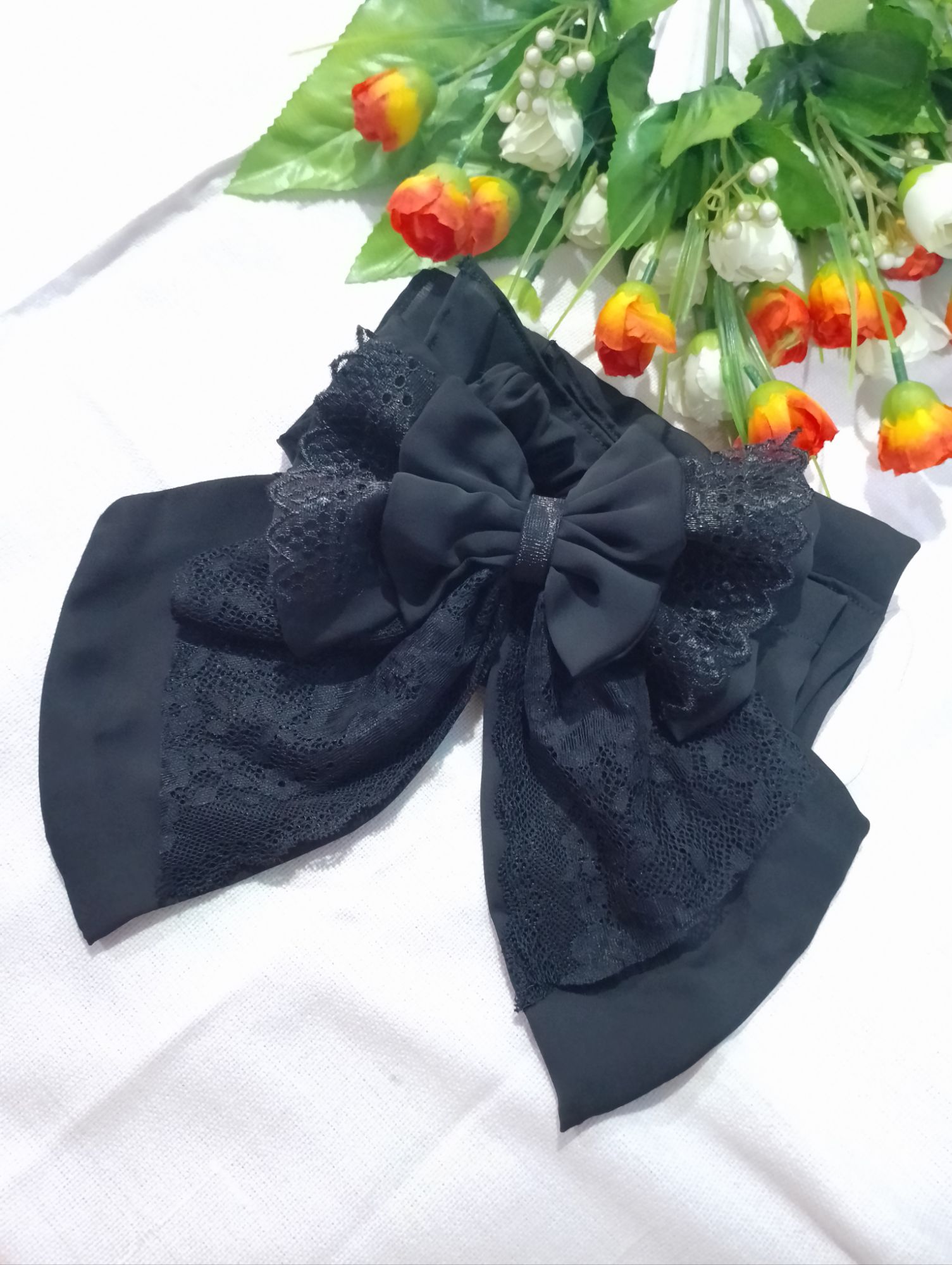 Butterfly Niqab with Rubber System, New Stylish and Comfortable Design for Modest Fashion. 