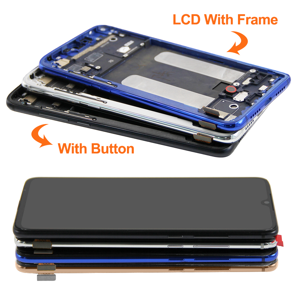 6.39" Screen for Xiaomi Mi 9 Lite M1904F3BG Lcd Display Digital Touch Screen Assembly with Frame for Xiaomi Mi CC9 Replacement. 