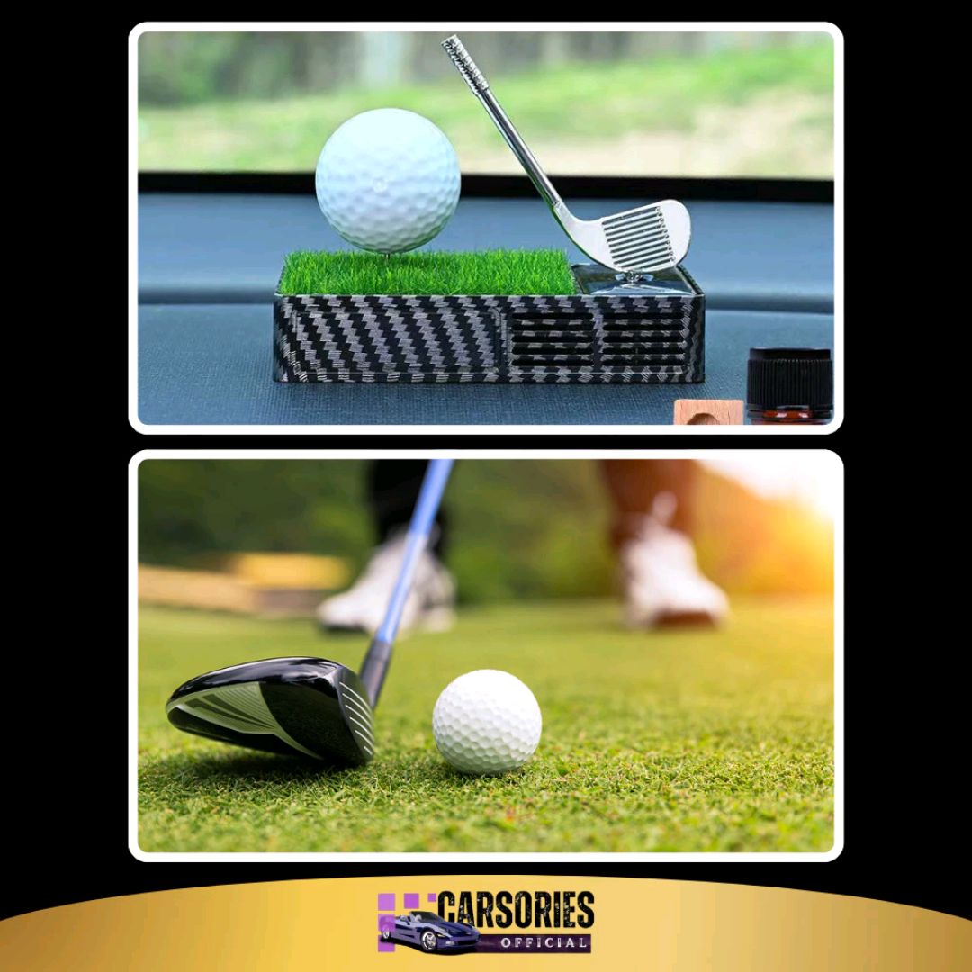 Car Golf Ball Ornaments Perfume | Stylish Dashboard Car Air Freshener Decoration
