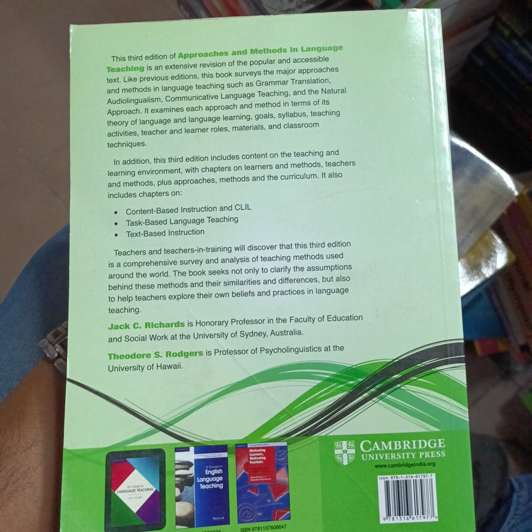 APPROACHES AND METHODS IN LANGUAGE TEACHING THIRD EDITION

Jack C. Richards and Theodore S. Rodgers. 