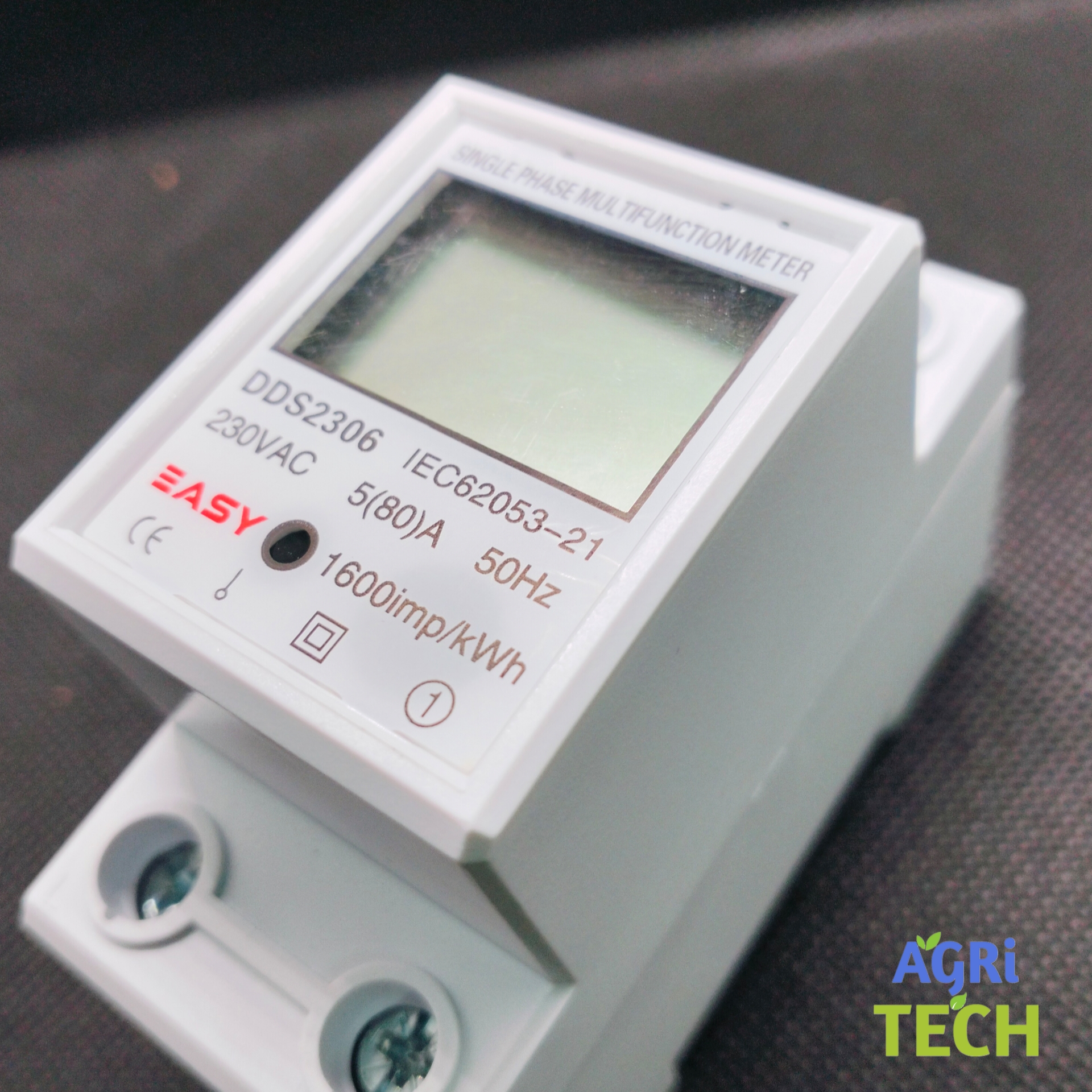 Mini Energy Meter 220V Single-Phase 80A - High-Resolution LCD Display, Accurate Watt Hour Measurement, Intelligent Digital Display - Ideal for Household Energy Management and Air Conditioning Monitoring. 