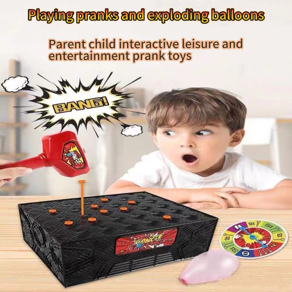 Table-top puzzle toy balloon fun game pegging balloon exciting adventure game parent-child interaction. 