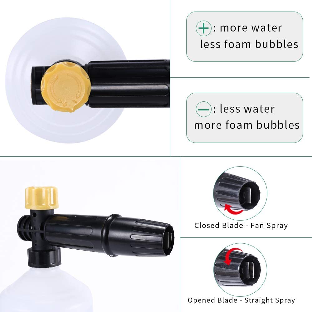 Car foam wash Snow foam lance foam nozzle foam cannon foam generator for Daewoo Hammer Karcher Huter Makita High Pressure Washer. 