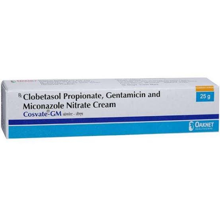 Cosvet GM Cream 25 g Eczema under the navel, under the groin, under the armpits will cure ringworm and eczema and itching all over the body Miconazole Nitrate Cream 25 g