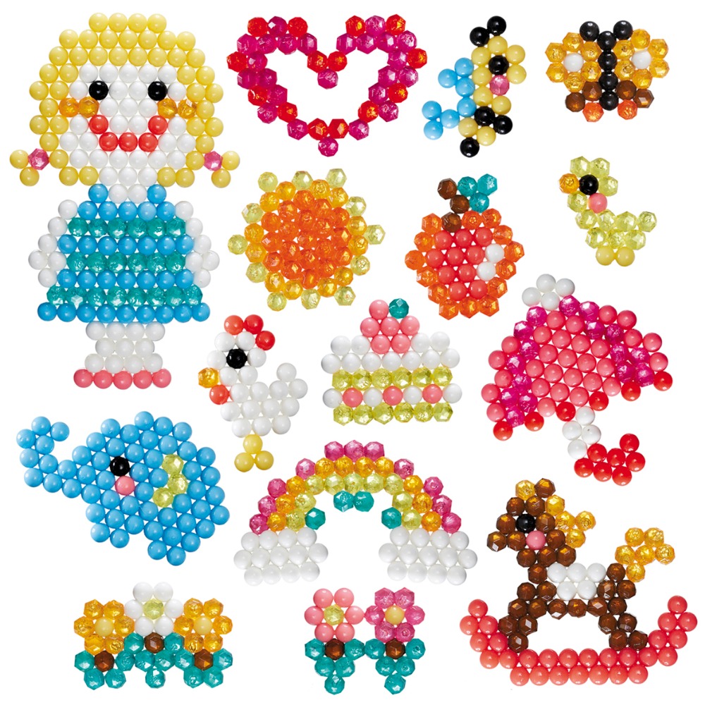 300pcs Bead Refill Packs Hama Beads Toys Jigsaw Puzzle Magic Water Sticky Beadbond Fuse Beads  Beads Set  Handmade Puzzle. 