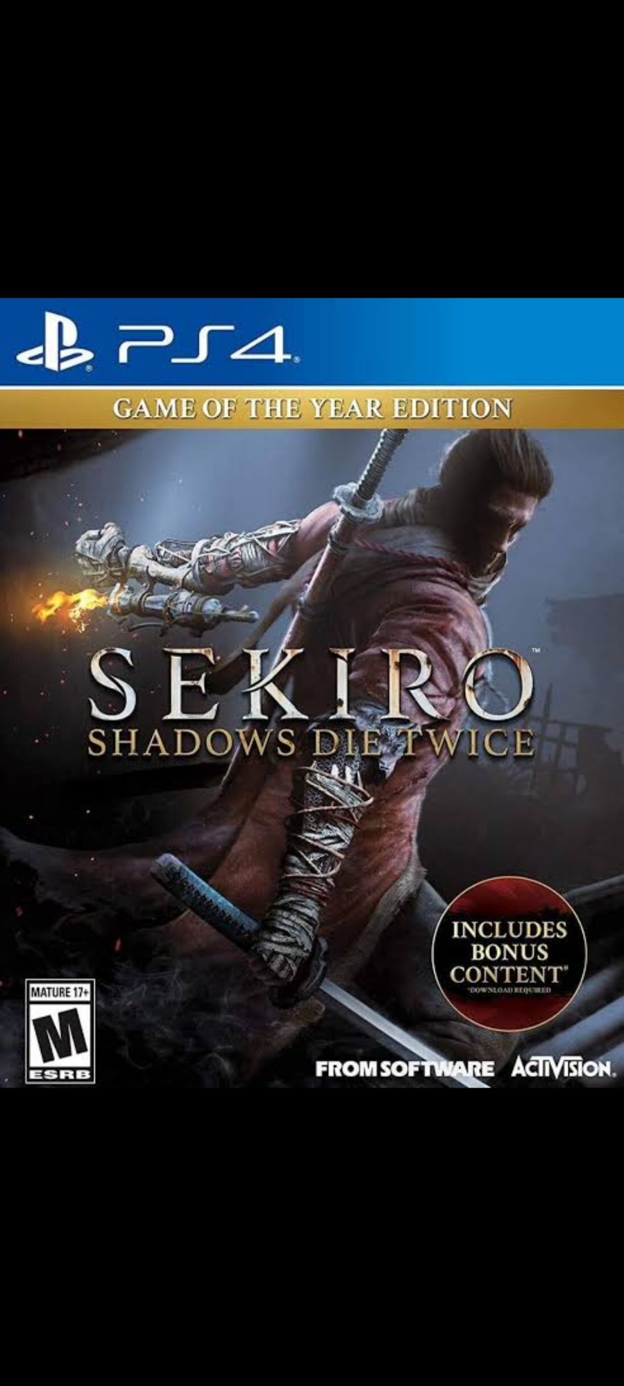 Sekiro Shadows Die Twice Game of the Year Edition PS4