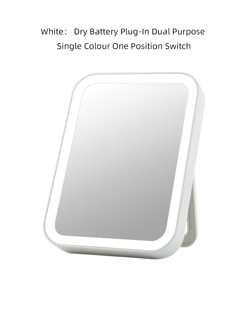 LED Cosmetic Mirror Touch Screen Plugin Switch with Lights Portable