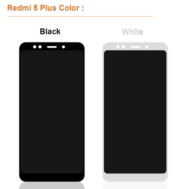 Original 5.99" LCD Display For XIAOMI Redmi 5 Plus LCD MEG7 MEI7 LCD Touch Screen Digitizer Assembly For Redmi 5 Plus LCD Screen. 