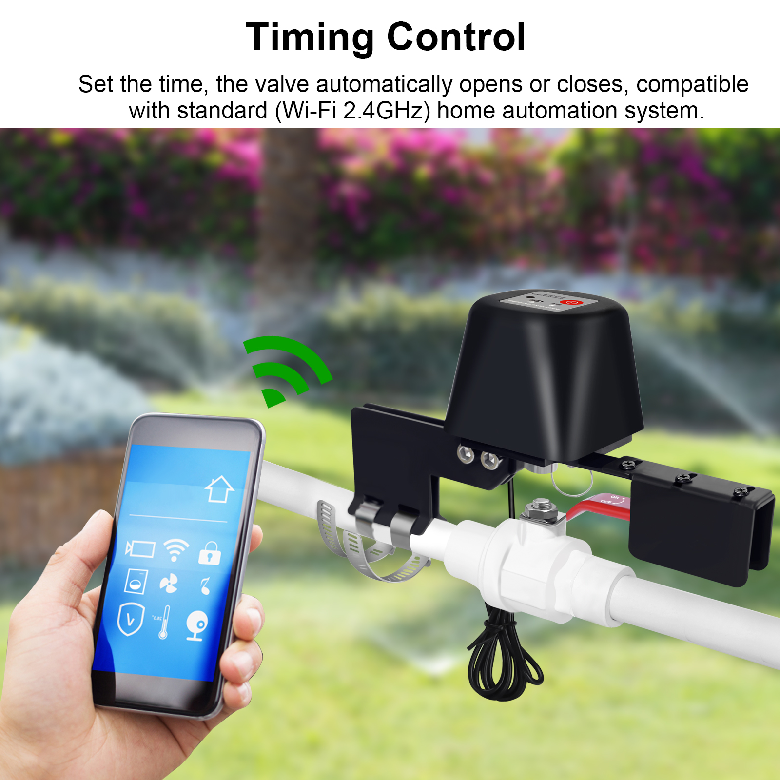Tuya WiFi Zigbee Automatic Gas Water Heater Valve Controller Smart Home Remote Control Manipulator Work With Alexa Google Home. 