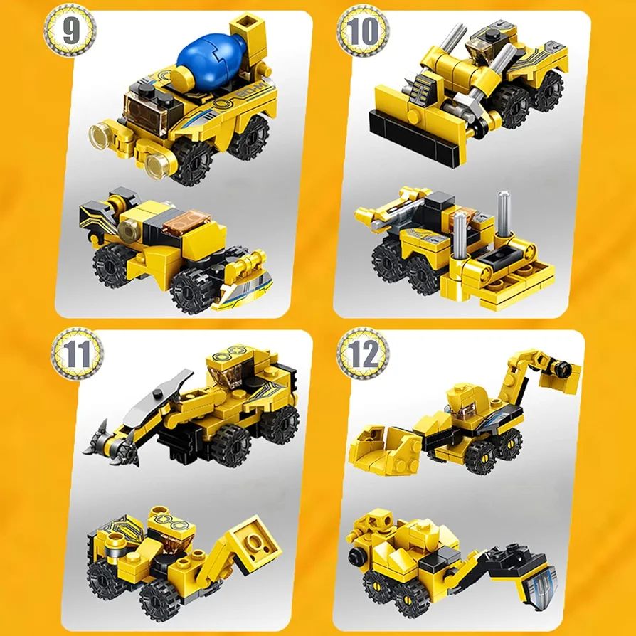 STEM Building Toys for Kids, 573 PCS Robot Building Toys 25-in-1 STEM Construction Learning Building Bricks Engineering Blocks Kit Toys for Boys Girls Kids Age 6 7 8 9 10 11 12 Year Old. 