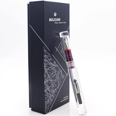 Moonman C1 EF Nib Transparent Large-capacity Eyedropper Fountain Pen with A Converter Gift Set. 