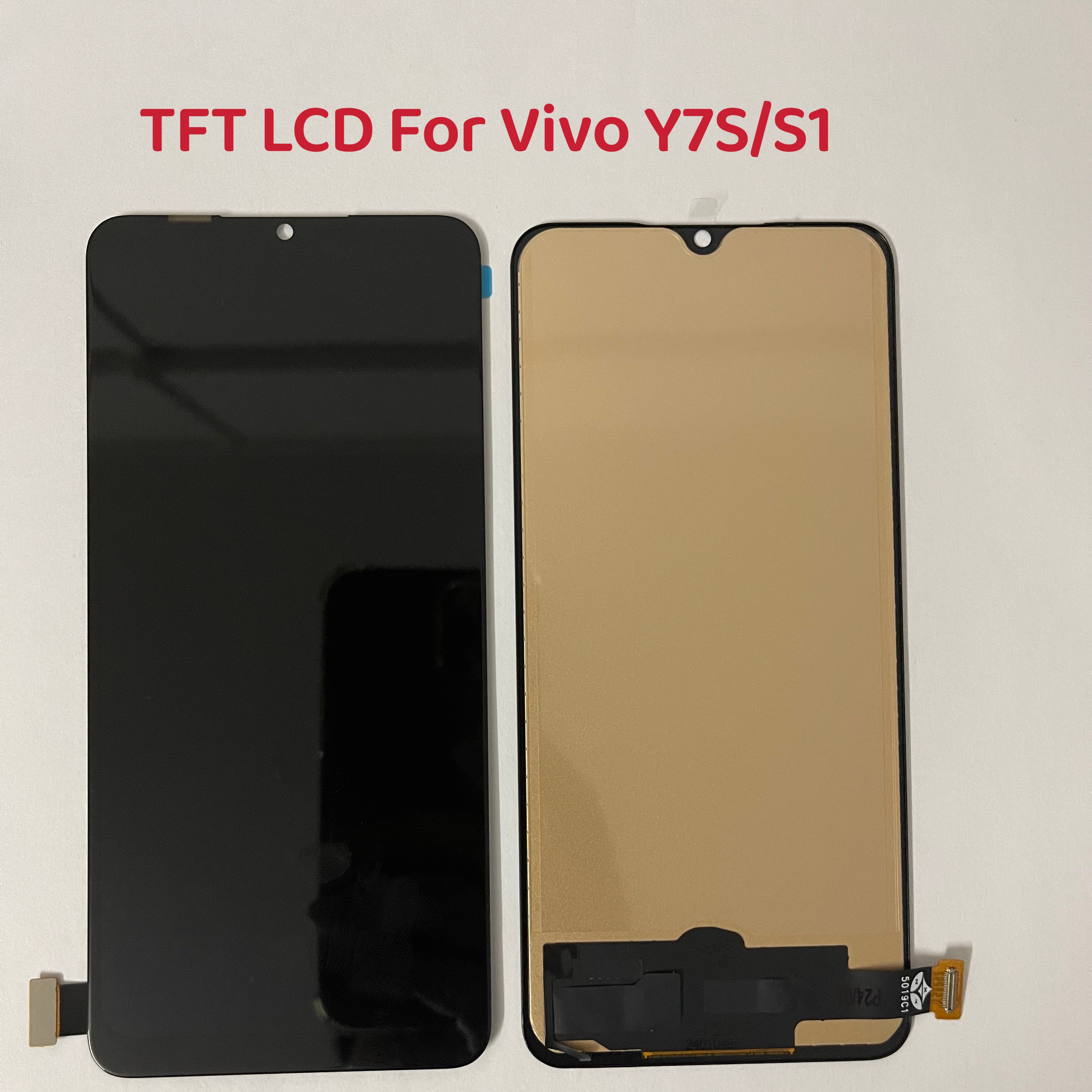 6.38" AMOLED LCD For Vivo S1 Y7S V1907 V1913A LCD Display Touch Panel Screen Sensor Digitizer Module Assembly For Vivo Y7s LCD. 
