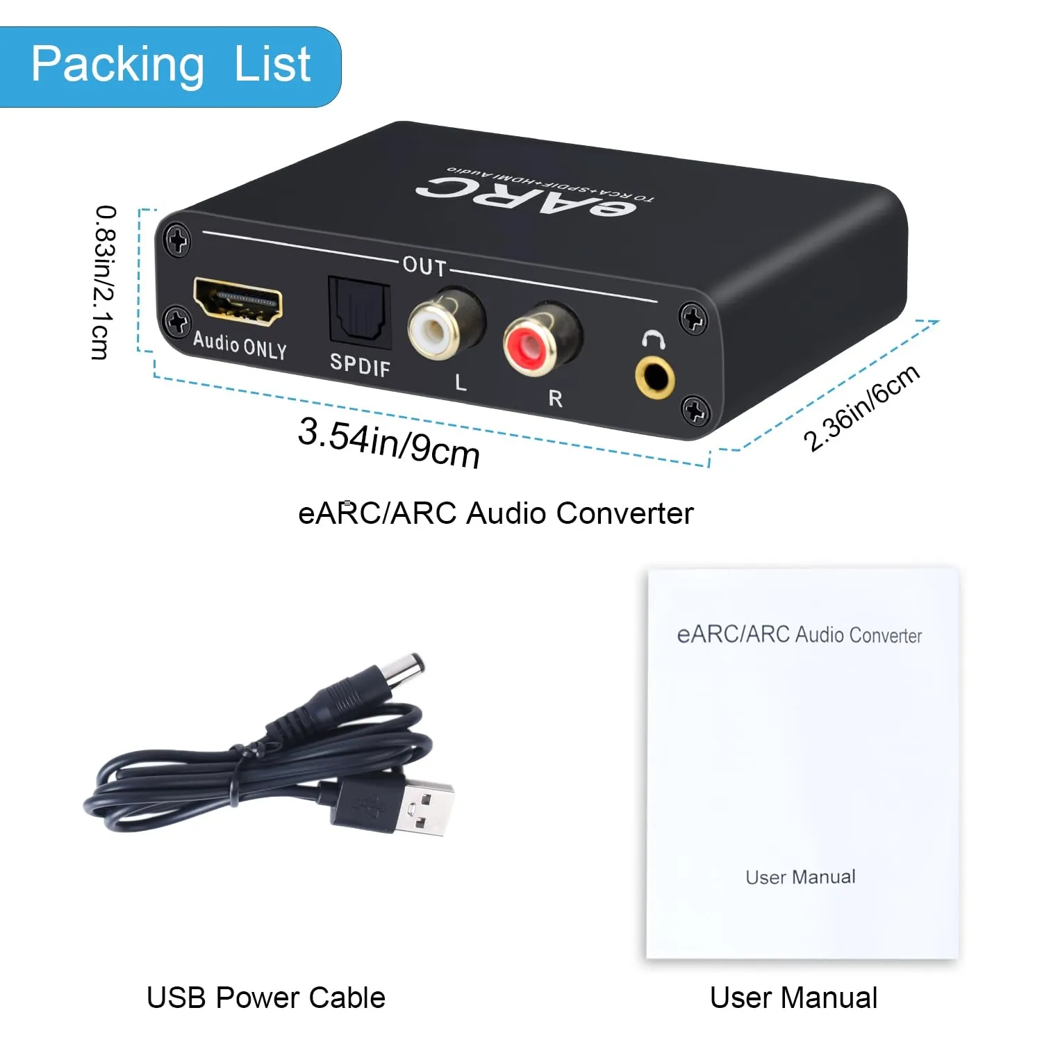HDMI EARC Audio Extraktor - ARC Zu Optisch/SPDIF Konverter 192kHz