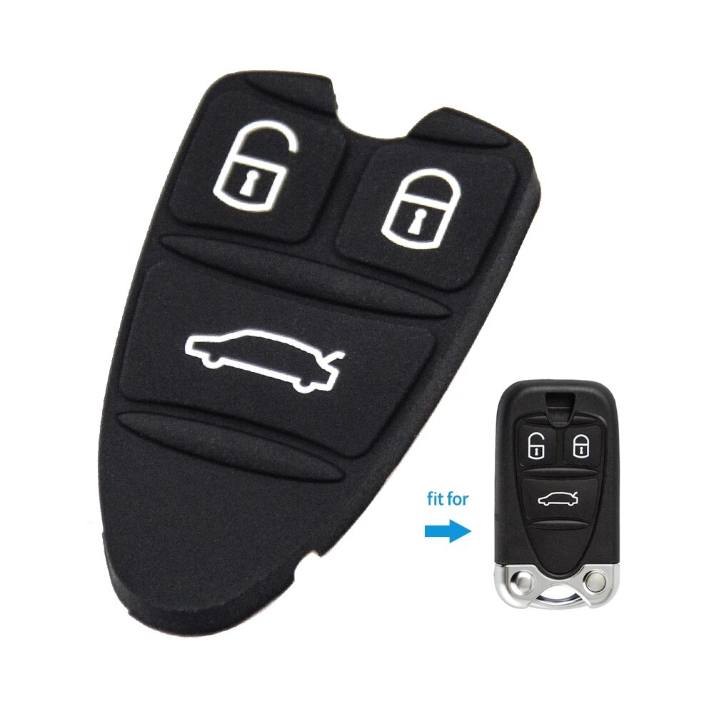OkeyTech Car Remote Key Shell For Alfa Romeo 159 Brera 156 Spider 3 Button Housing With Insert Blade For Alfa Smart Key Fob Case. 