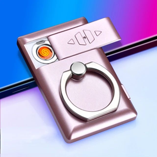 Electric USB Charging Rechargeable Flameless Cigarette Lighter Compact Personality Phone Holder. 
