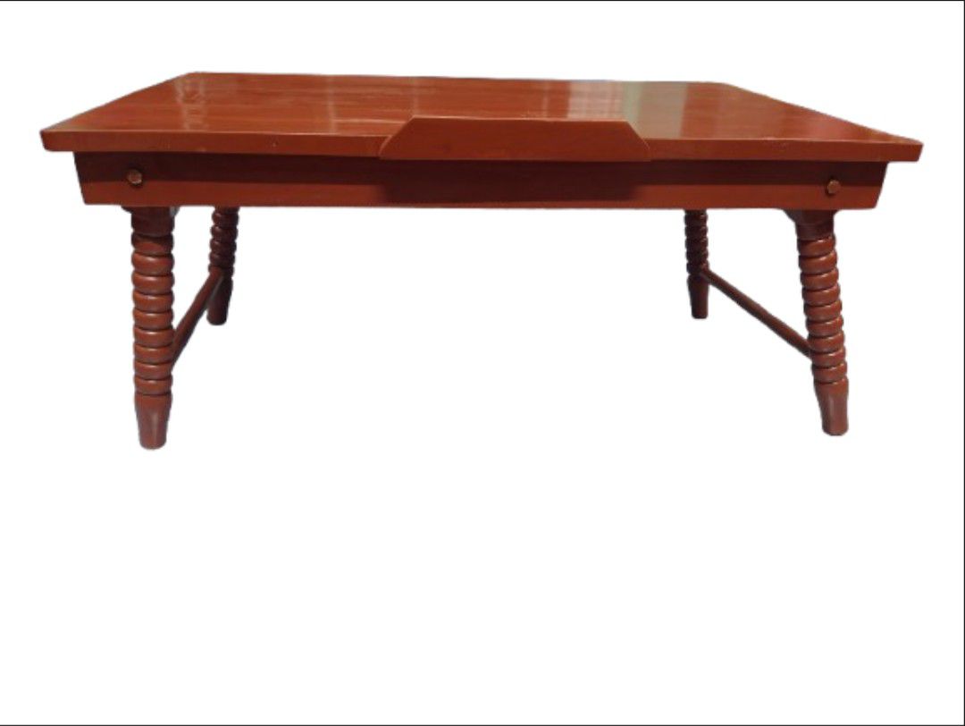 Wooden Japanese Dining table foldable work station study station laptop and multipurpose table big size. 