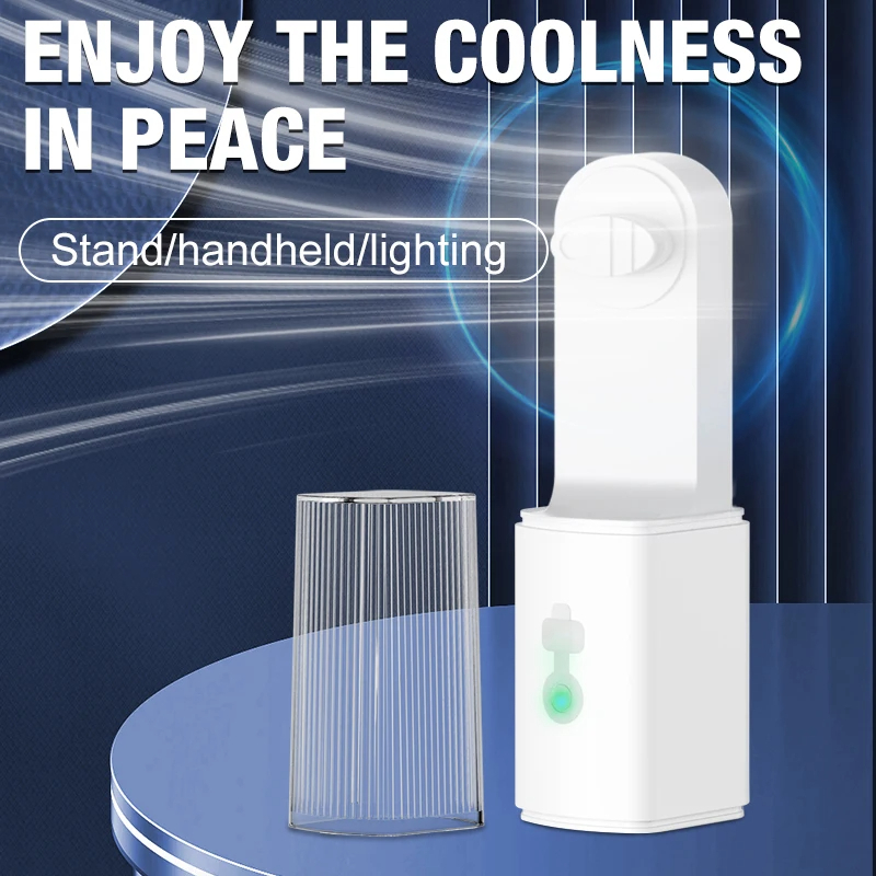 Rechargeable Pocket Fan with Torch – Foldable Wings, Flashlight & Powerful Breeze. 