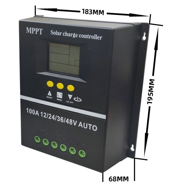 Snaterm 60A 80A 100A MPPT Solar Charge Controller Tool 12V 24V 36V 48V Solar Panel Battery Smart Regulator Lead Acid/Lithium use. 