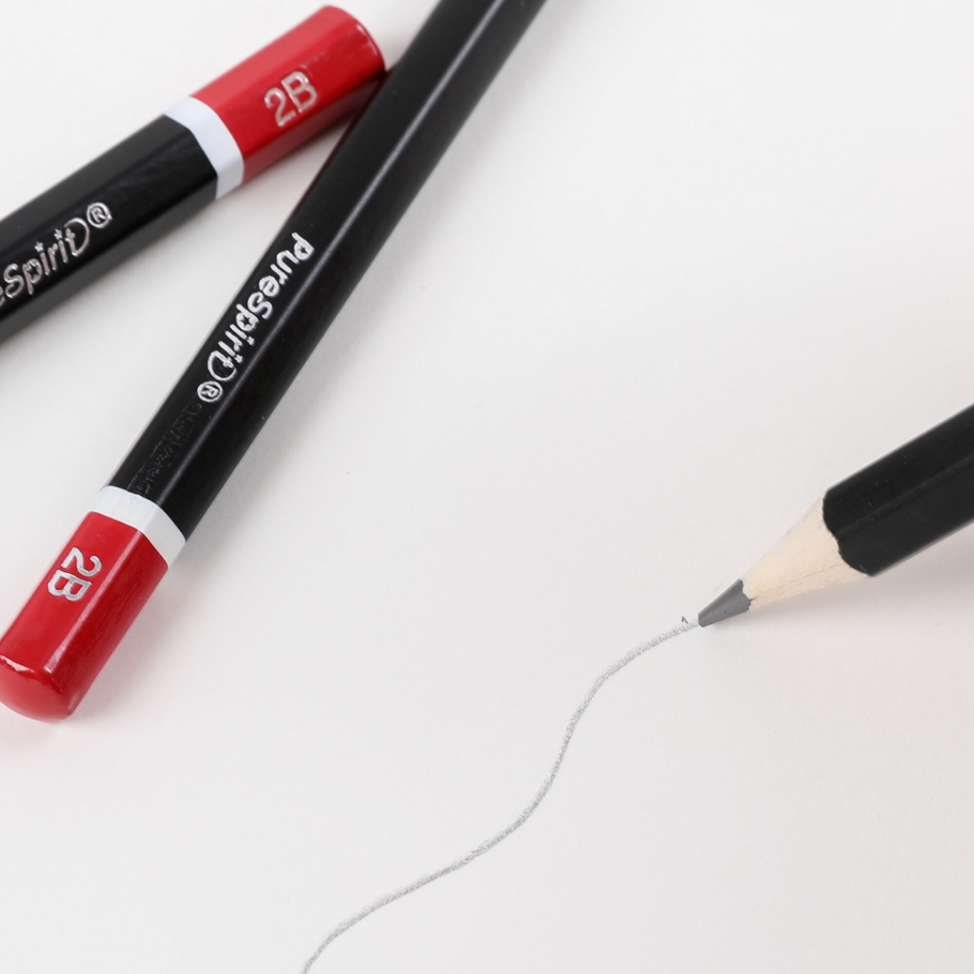 Exam Grade 2B Pencil Set 6pcs Graphite Pencils with Sharpener, Eraser & Ruler Stationery for Student School. 