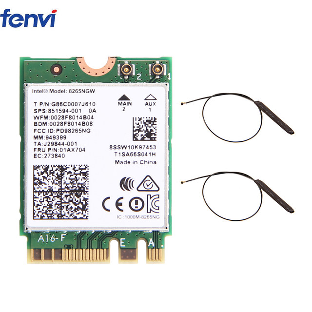 Intel 8265 Dual Band M.2 Card NGFF Wireless Network WiFi Bluetooth Card