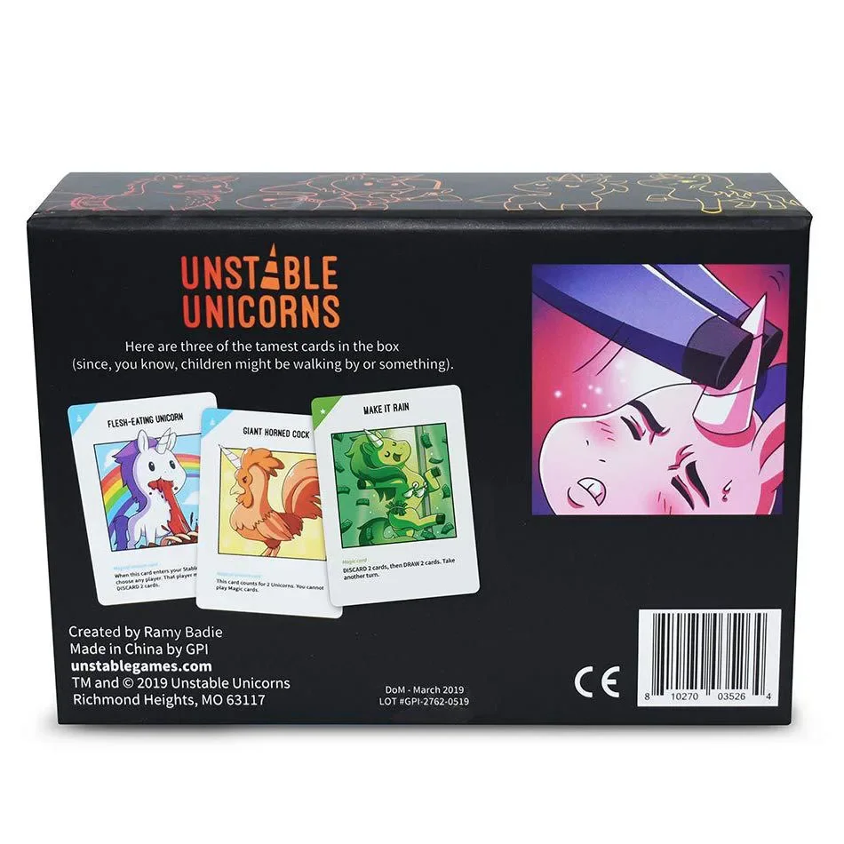 Unicorns game card Explode Board Game Original Imploding barking Streaking card Kitten Bears VS Babies card game. 