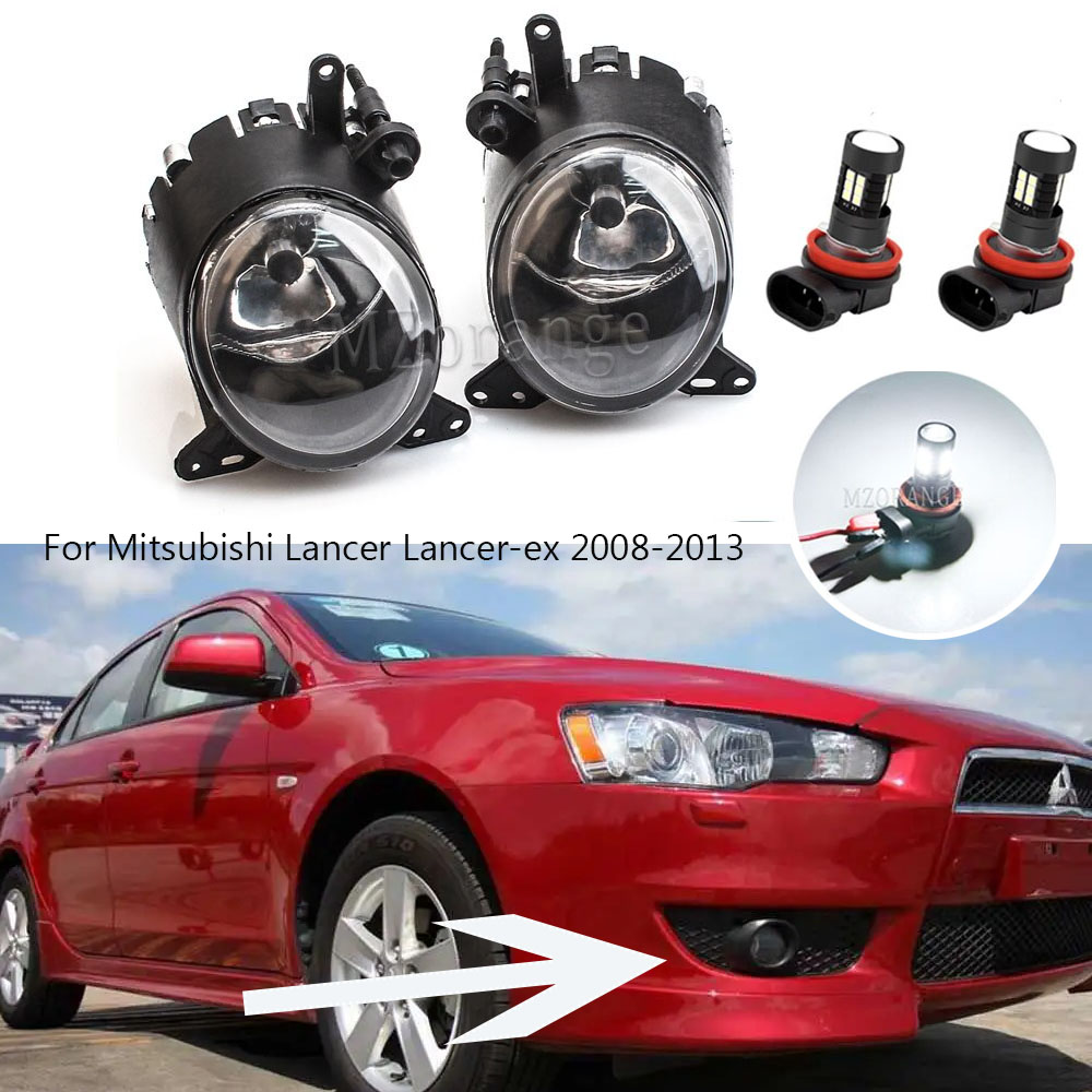 For Mitsubishi Lancer Lancer-ex 2008 2009 2010 2011 2012 2013 Fog lights for lancer x LED Halogen Fog Lamps Headlights. 