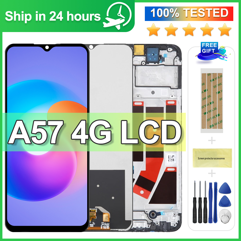 6.56" High quality For OPPO A57 4G LCD Display Touch Screen Models CPH2387 Panel Digitizer With Frame Replacement Parts