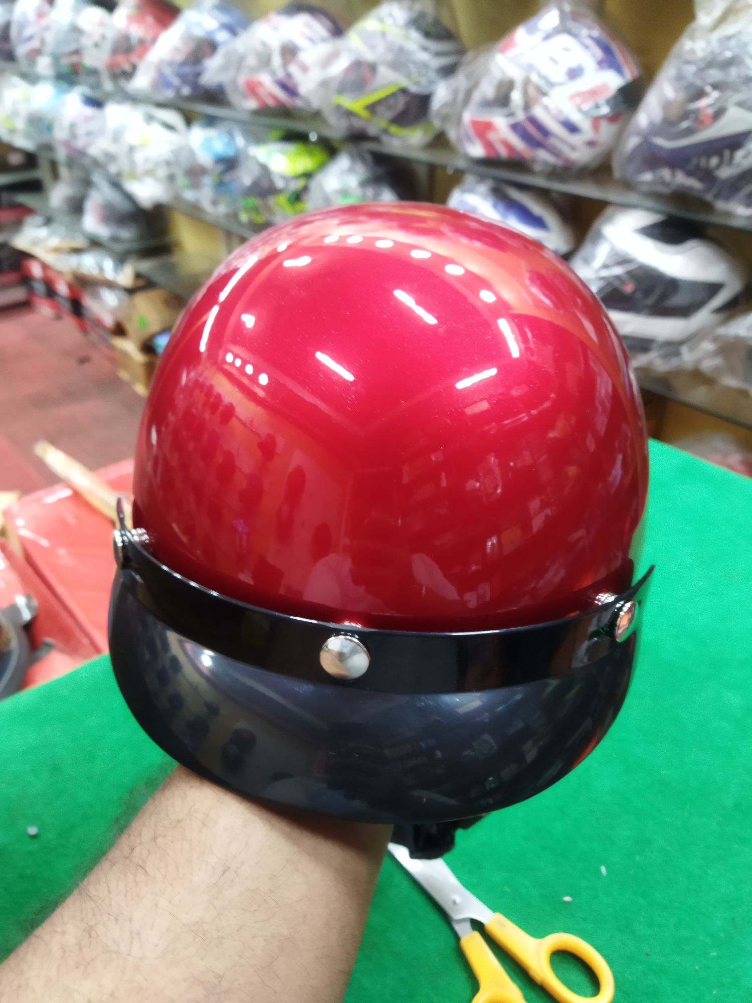 NXT Safari Stylish Plain Colour Helmet. 