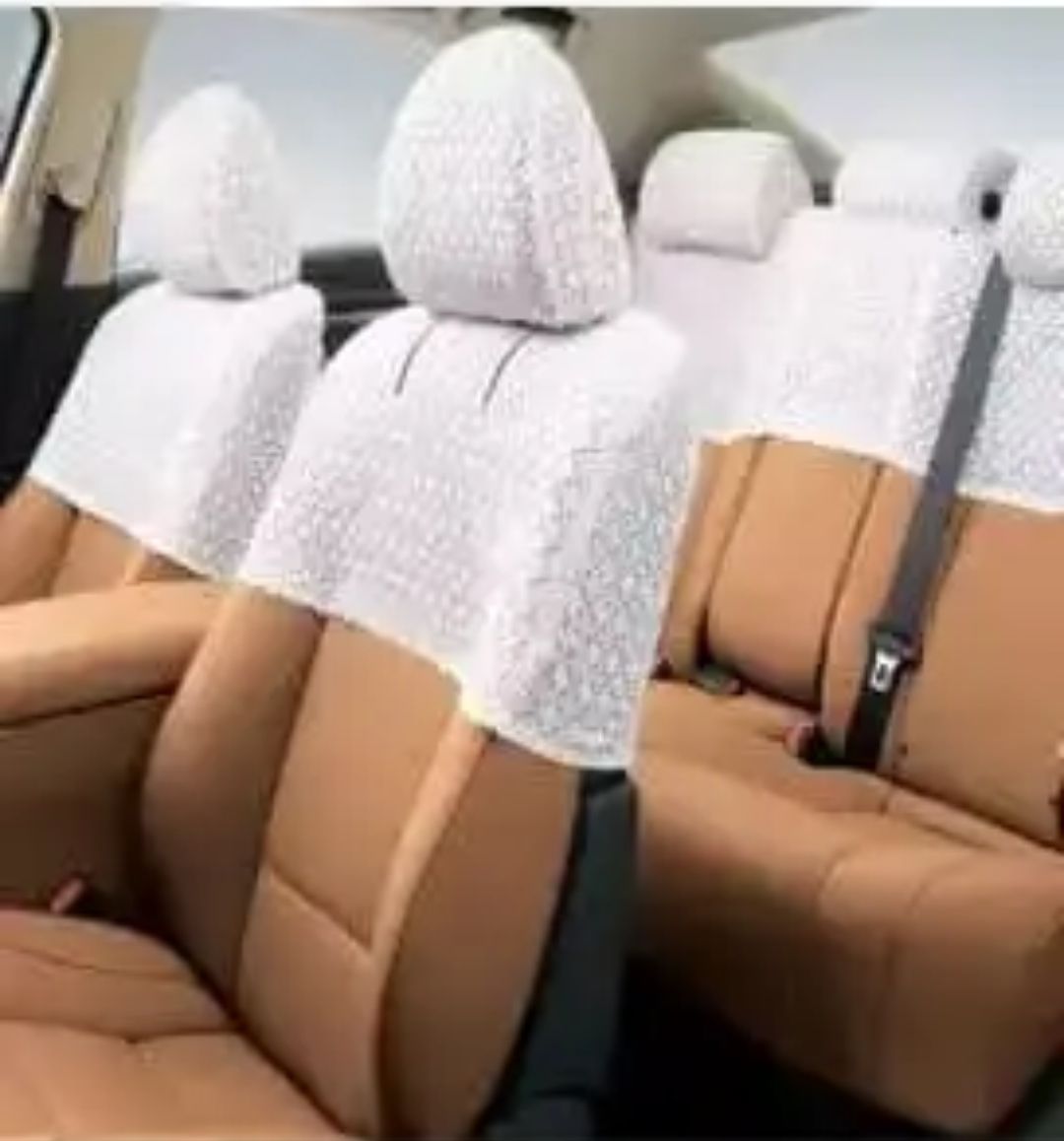 car seat covers lace gulps half seat cover 1 set - white (universal)