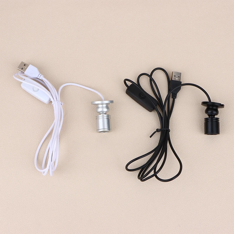 LED USB 5V 3W Led Spot Light Surface Mounted Cabinet Showcase Counter Jewelry Lamp Rotatable Angle Ceiling Mini Spotlight. 