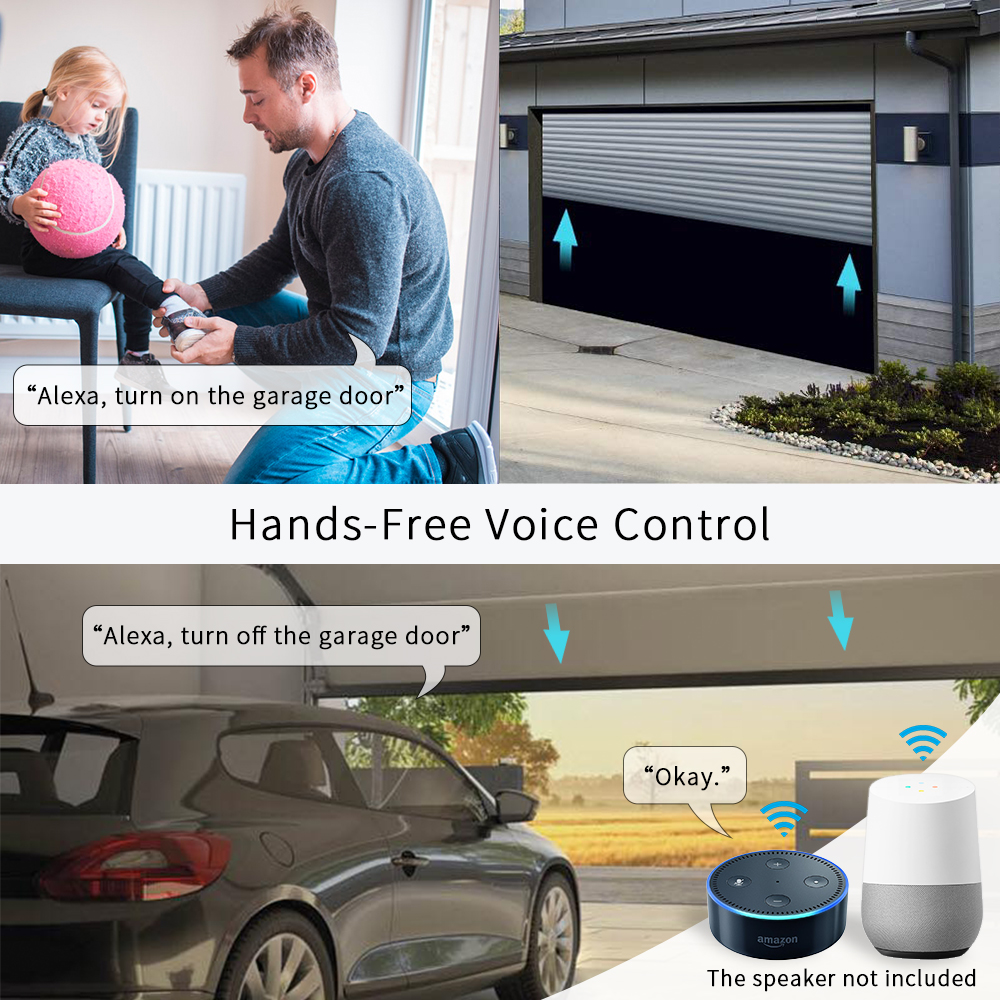 Tuya Smart Life WIFI 2CH Switch Module Garage Door Opener AC DC 7-32V 85-250V Inching Self-Locking Relay DIY Timer For Alexa. 