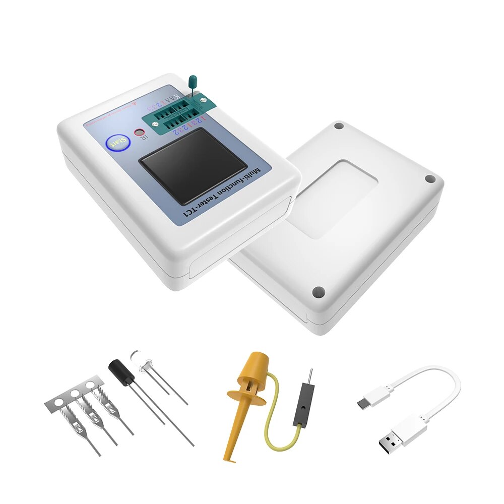 LCR TC1 1.8 Inch TFT LCD Display Multimeter Transistor Tester Diode Triode Capacitor Resistor Test Meter. 